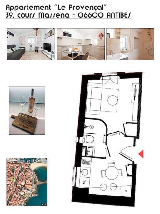 Le Provencal - Center Old Antibes 1Br Flat With Ac, Wifi Daire Dış mekan fotoğraf
